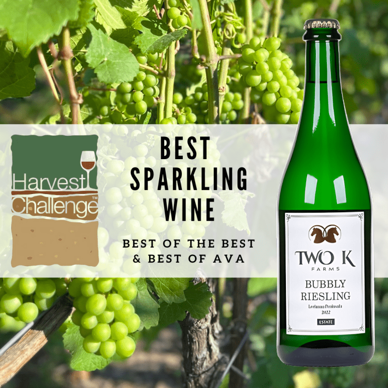 Read more about the article Two K Farm’s 2022 Bubbly Riesling Takes Top Honors